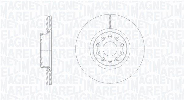 MAGNETI MARELLI Тормозной диск 361302040126